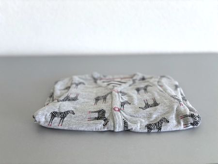 Baby Hoodie Pulli Strickjacke Zebra Muster Gr. 80 Baumwolle