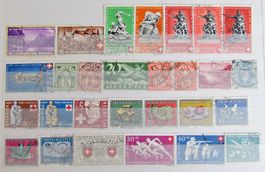 Lot de timbres oblitérés, principalement PRO PATRIA