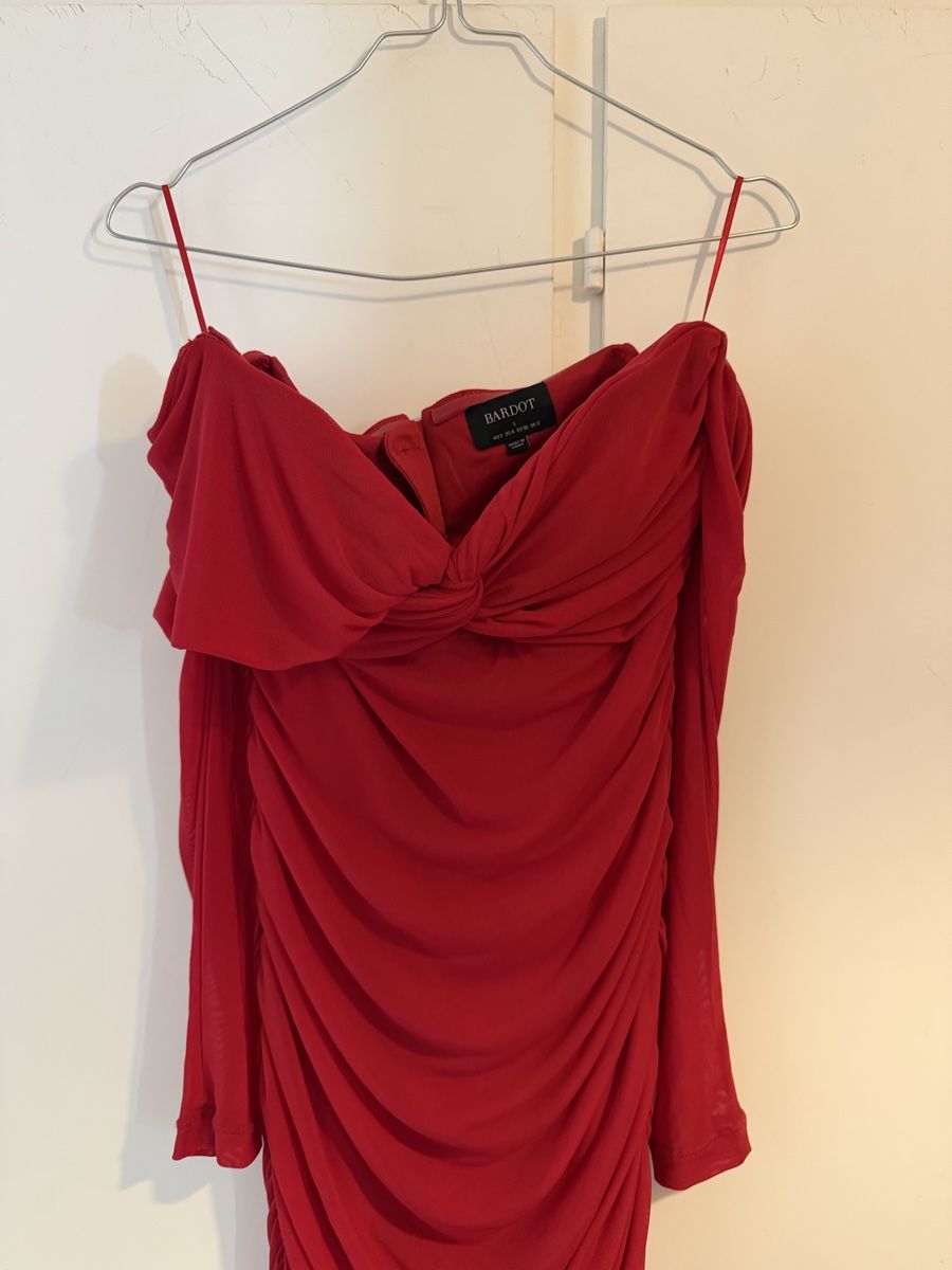 Vestiti: Abito Bardot rosso taglia S usato – Usato da Lugano venduto da can_xdd8 1