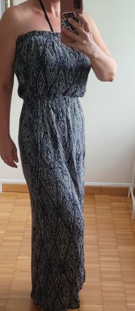Sommerkleid, Maxikleid, schulterfrei, Gr S, luftig