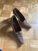 Mara Damen Pumps Wildleder braun mit Absatz gebraucht