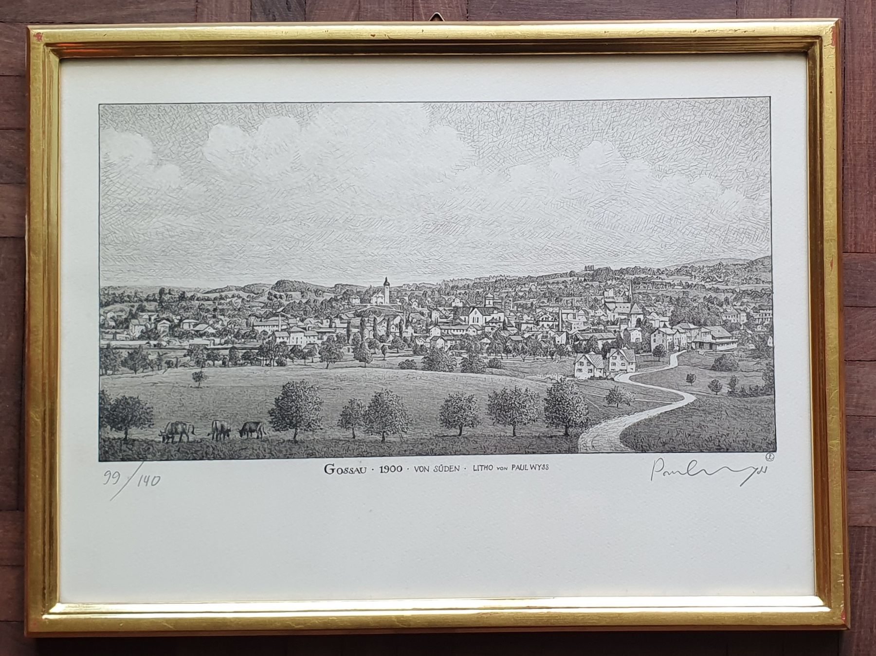 Grafica & Litografie: Bild -  Gossau 1900- Litho von Paul Wyss – Usato da Kreuzlingen venduto da Rschweiz1