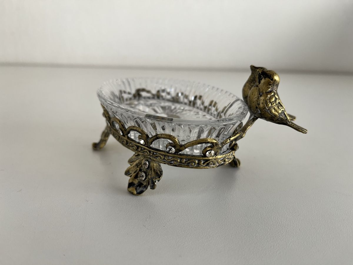Tutte le decorazioni: Glas-Schälchen mit Metallrahmen – Usato da Wetzikon ZH venduto da seli03 3