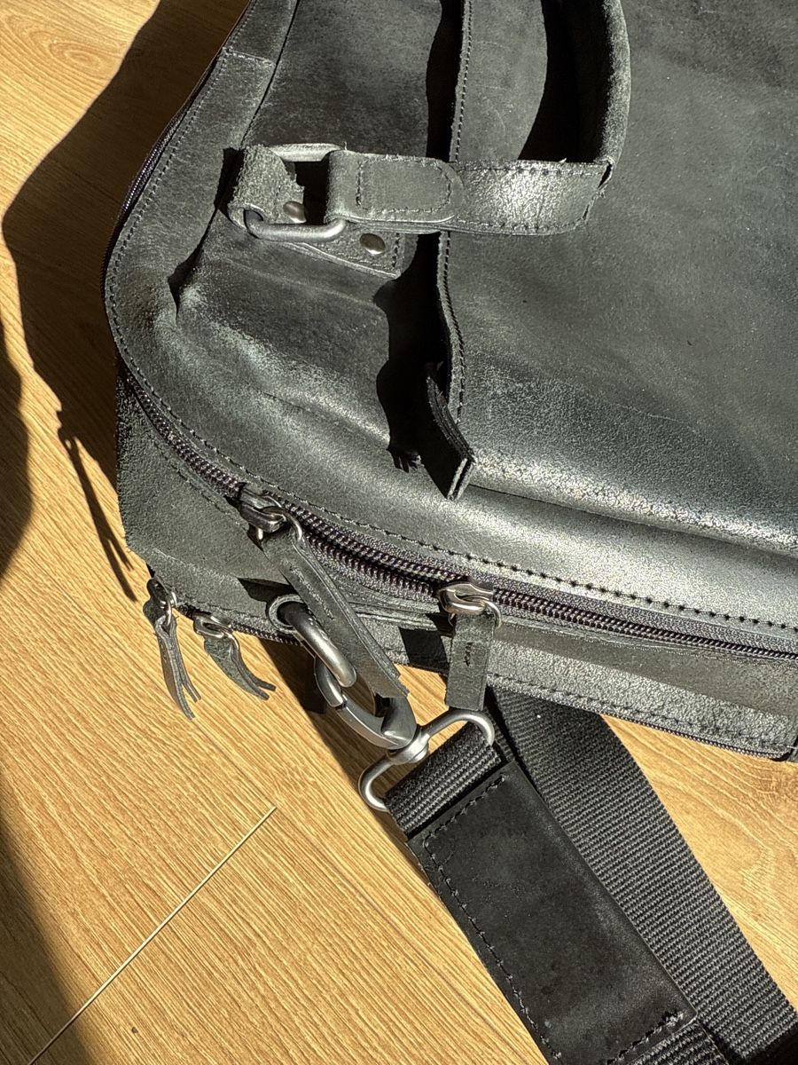 Borse: Jost Leder Designer Laptoptasche schwarz – Usato da Zürich venduto da HanBel 7