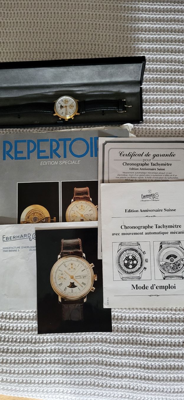 Eberhard & Co. Orologi: Eberhard chronographe Tachymètre - Edition limitée – Nuovo (secondo la descrizione) da Rances venduto da JEA09 6
