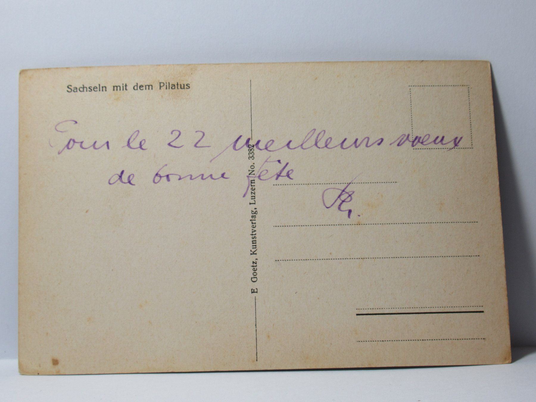 Cartoline postali: Sachseln mit dem Pilatus , Kirche – Usato da Grenchen venduto da Bluemchen1900 2