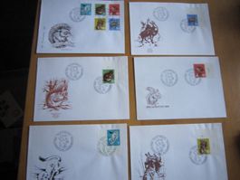 PJ 1966 FDC Serie und einzeln auf spezielle Briefe