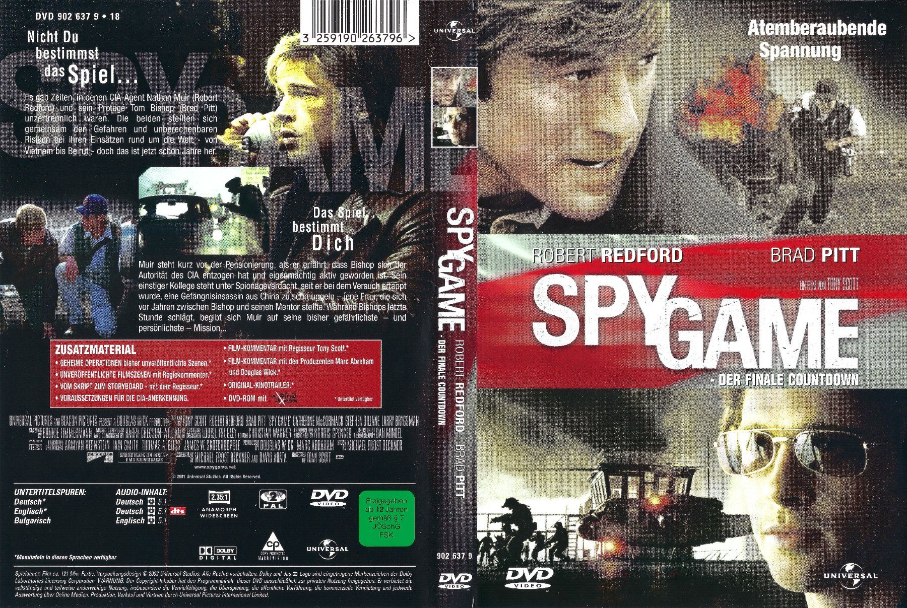 Tous les DVDs: Spy Game - Der finale Countdown – D'occasion à Zürich par Cineasten