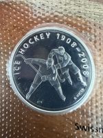 Gedenkmünze Swissmint Eisockey 2008 20 FR