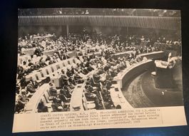 Foto Fidel Castro 1960 Rede vor der UNO