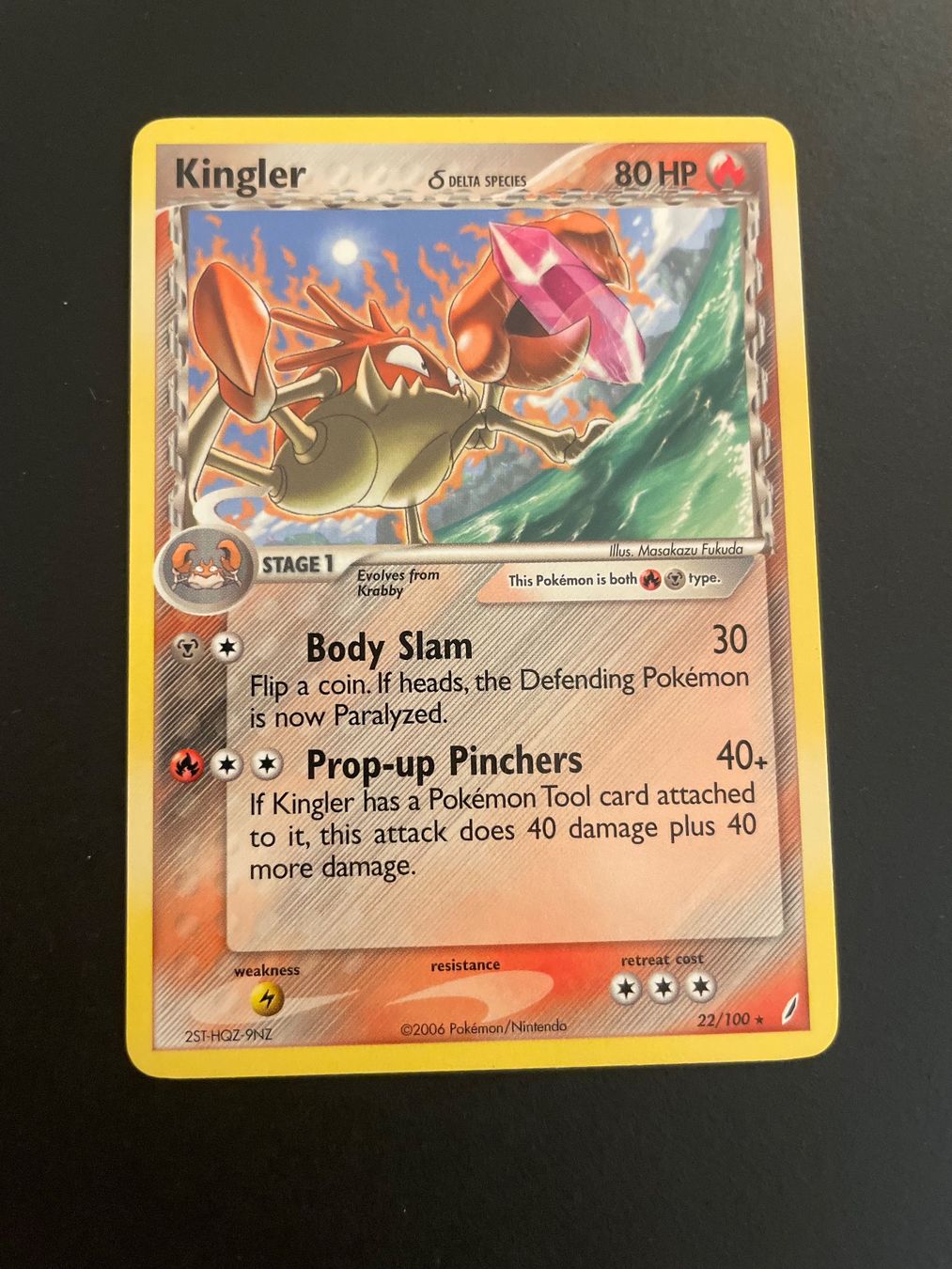 Pokémon Carte collezionabili: Kingler 22/100 Crystal Keepers – Usato da Zürich venduto da pokemon_cards