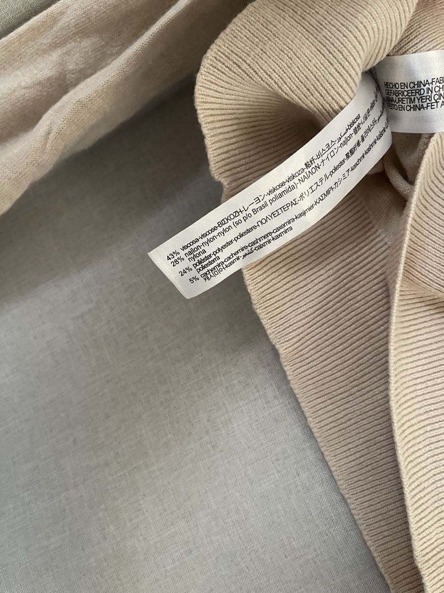 Zara Pullover & Sweatshirts: Zara Strickpullover, beige, Gr. L mit Kaschmir Versand 9.- – Gebraucht aus Meilen von ana9 1