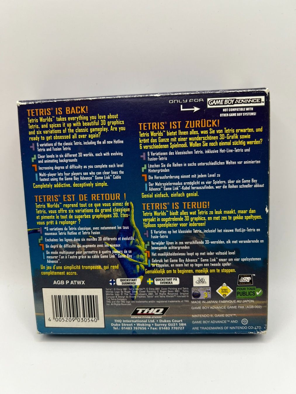 Giochi: Tetris Worlds mit OVP - Gameboy Advance – Usato da Frauenfeld venduto da bigauditor 1