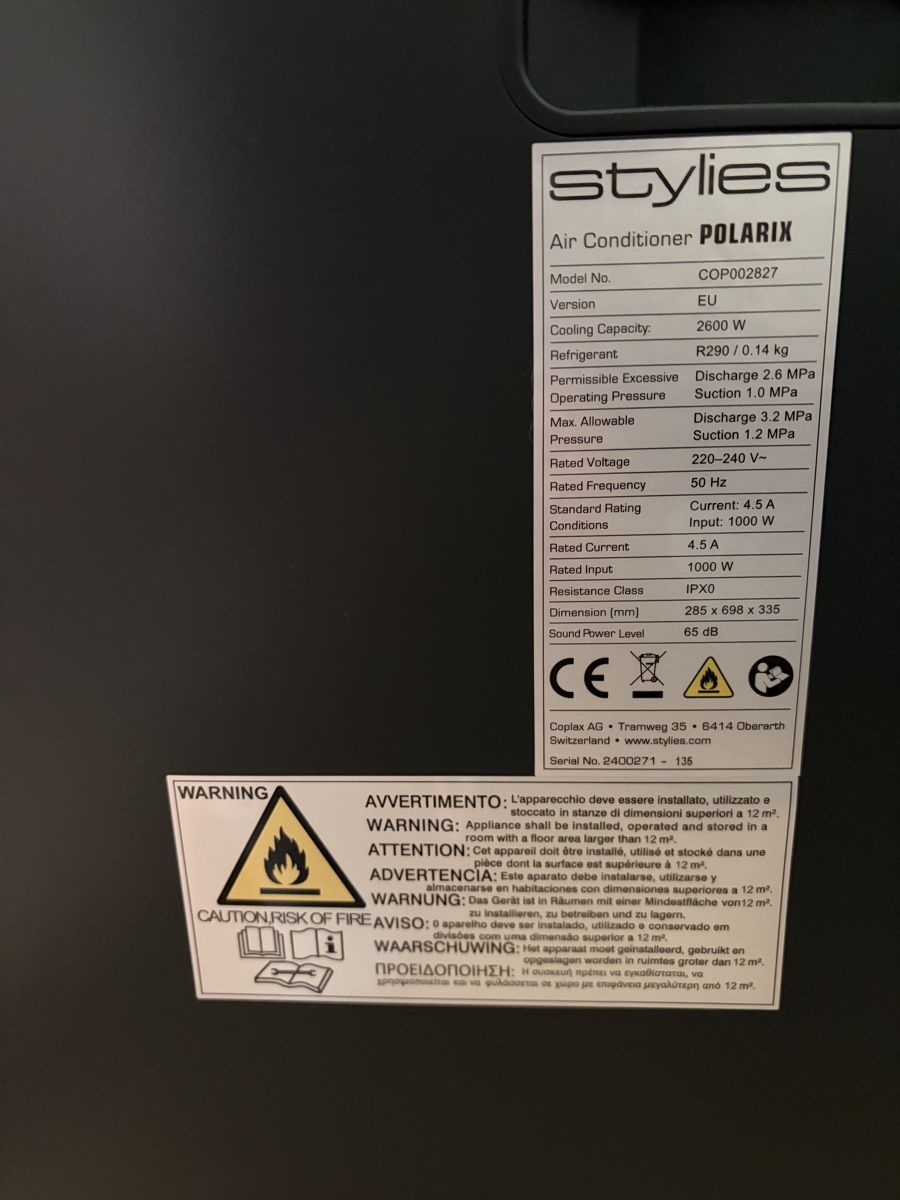 Klimageräte: Klimagerät Stylies POLARIX – Neu (gemäss Beschreibung) aus Thun von sam_yb25 3