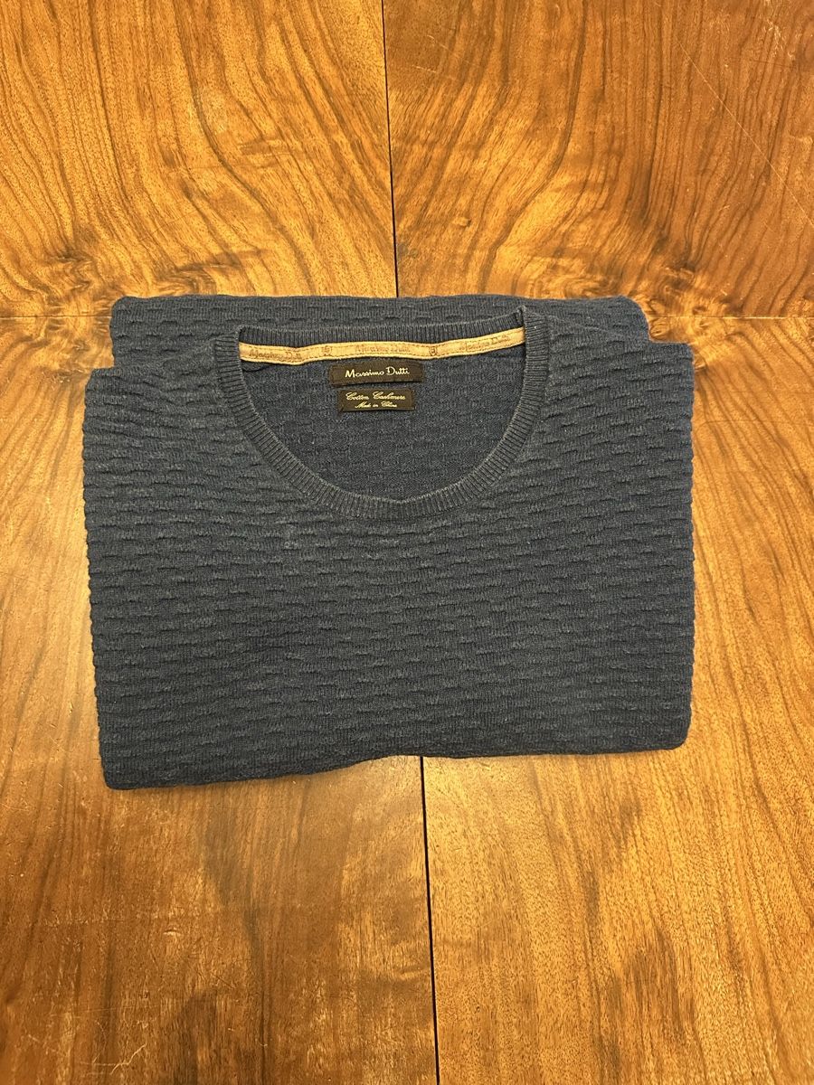Massimo Dutti Maglioni & Felpe: Herrenpullover Massimo Dutti blau strukturiert – Usato da Bern venduto da calsenn 3