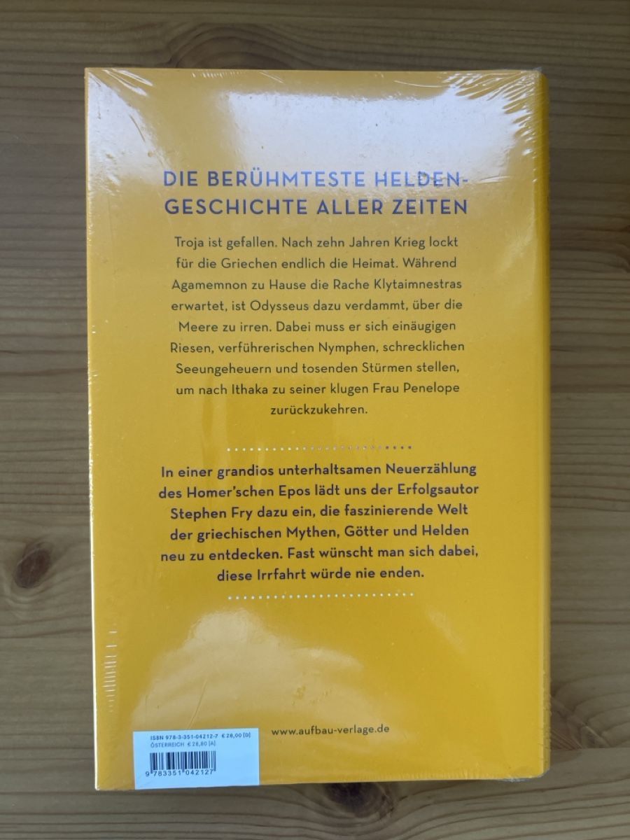 Bücher: Stephen Fry "Odyssee" Buch originalverpackt – Neu und originalverpackt aus Amden von Arven-Schmuck 1