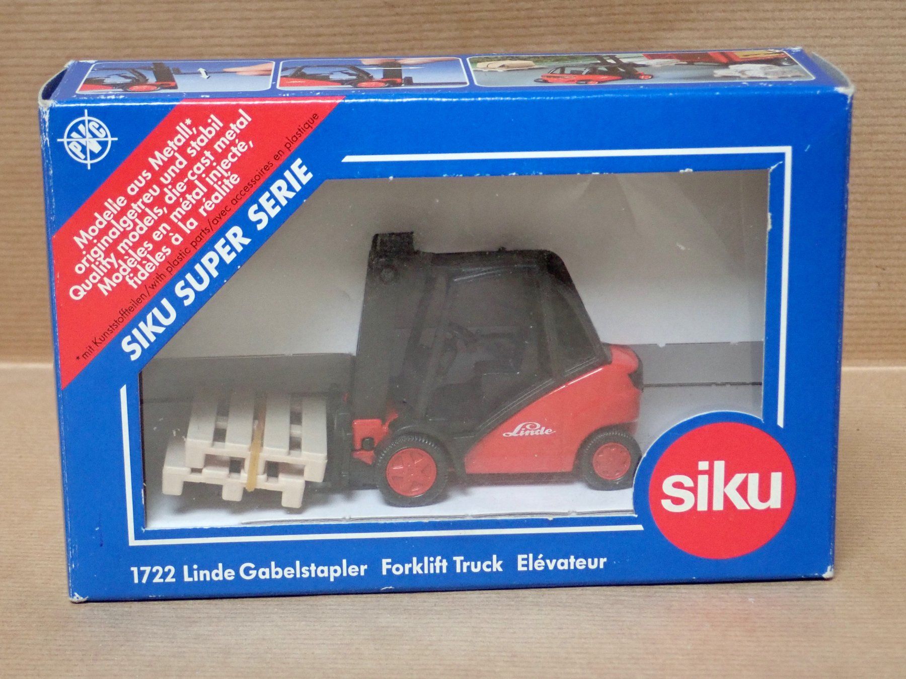 Siku Modellbausätze & Standmodelle: Linde Gabelstapler - Siku 1722 – Neu und originalverpackt aus Winterthur von 602ccm