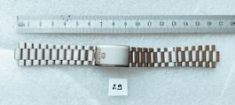 Seiko Uhrenarmband Stainless Steel 9mm Anstoss, Silber Farbe