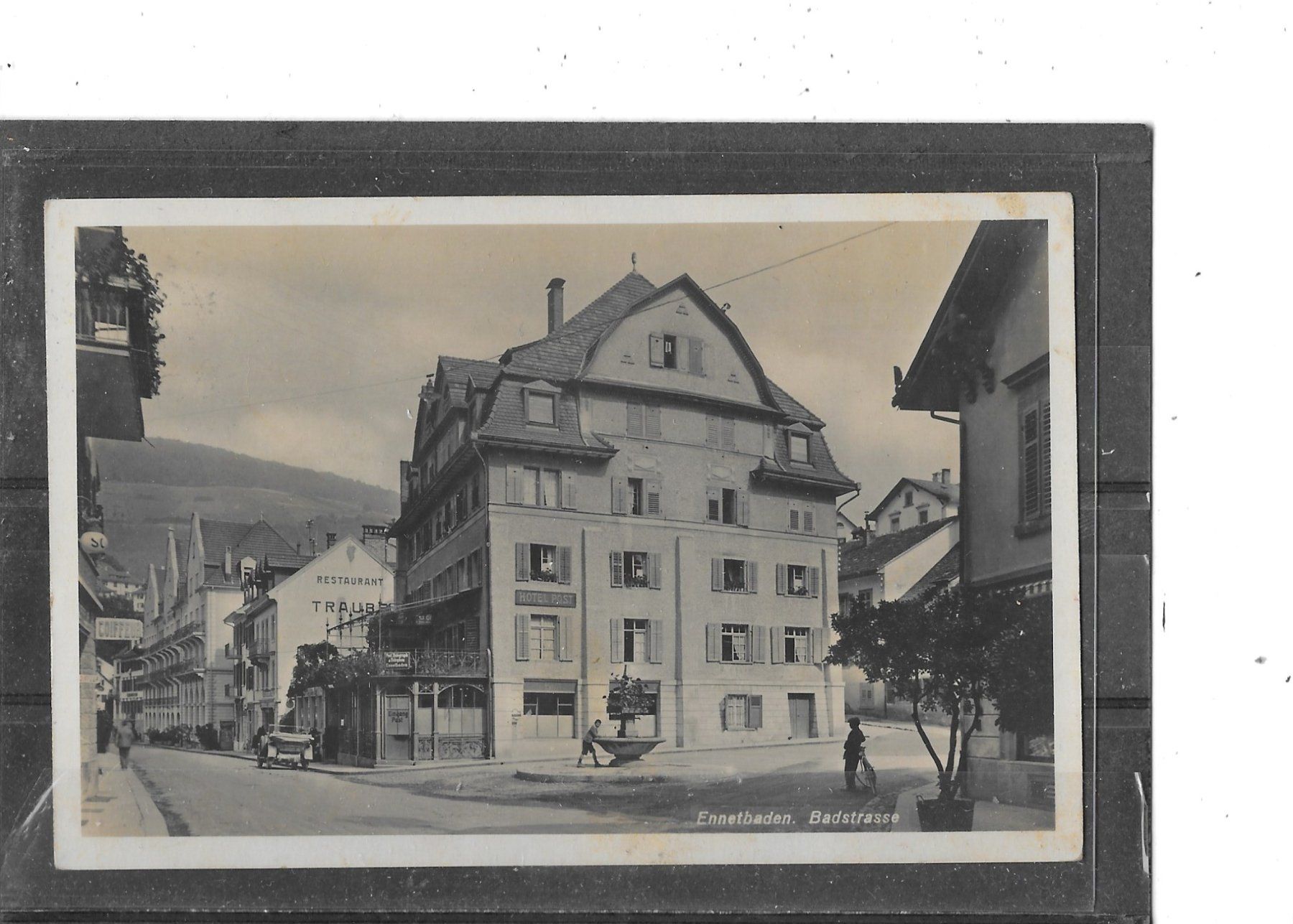 Cartoline postali: AG Ennetbaden 1928 Badstrasse – Usato da Schocherswil venduto da Wilare