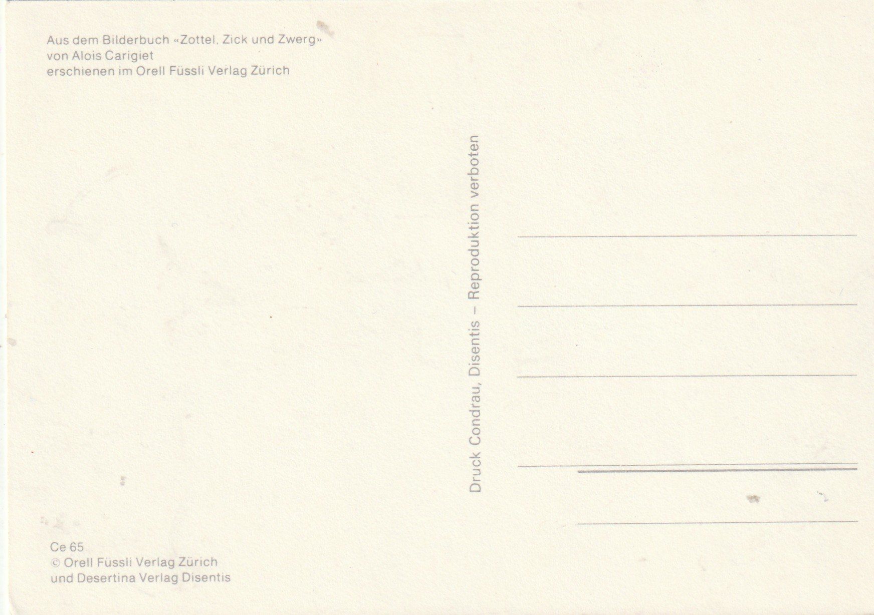 Cartoline postali: A. Carigiet  Malerei – Usato da Lumbrein venduto da made02 1