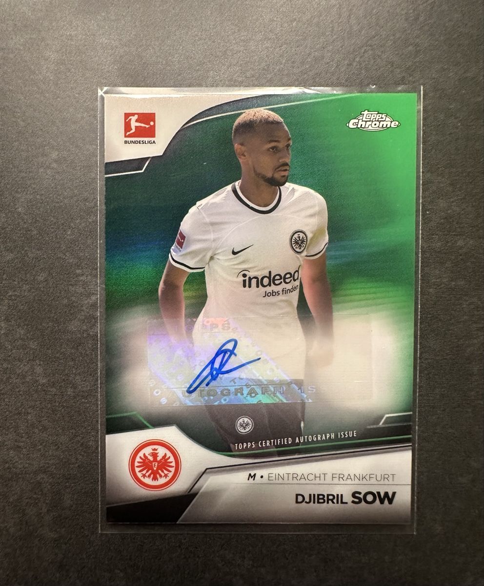 Autografi: Topps Chrome Djibril Sow Autogramm 62/99 – Nuovo (secondo la descrizione) da Walliswil b.Wangen venduto da Swiss-Trading-Bros