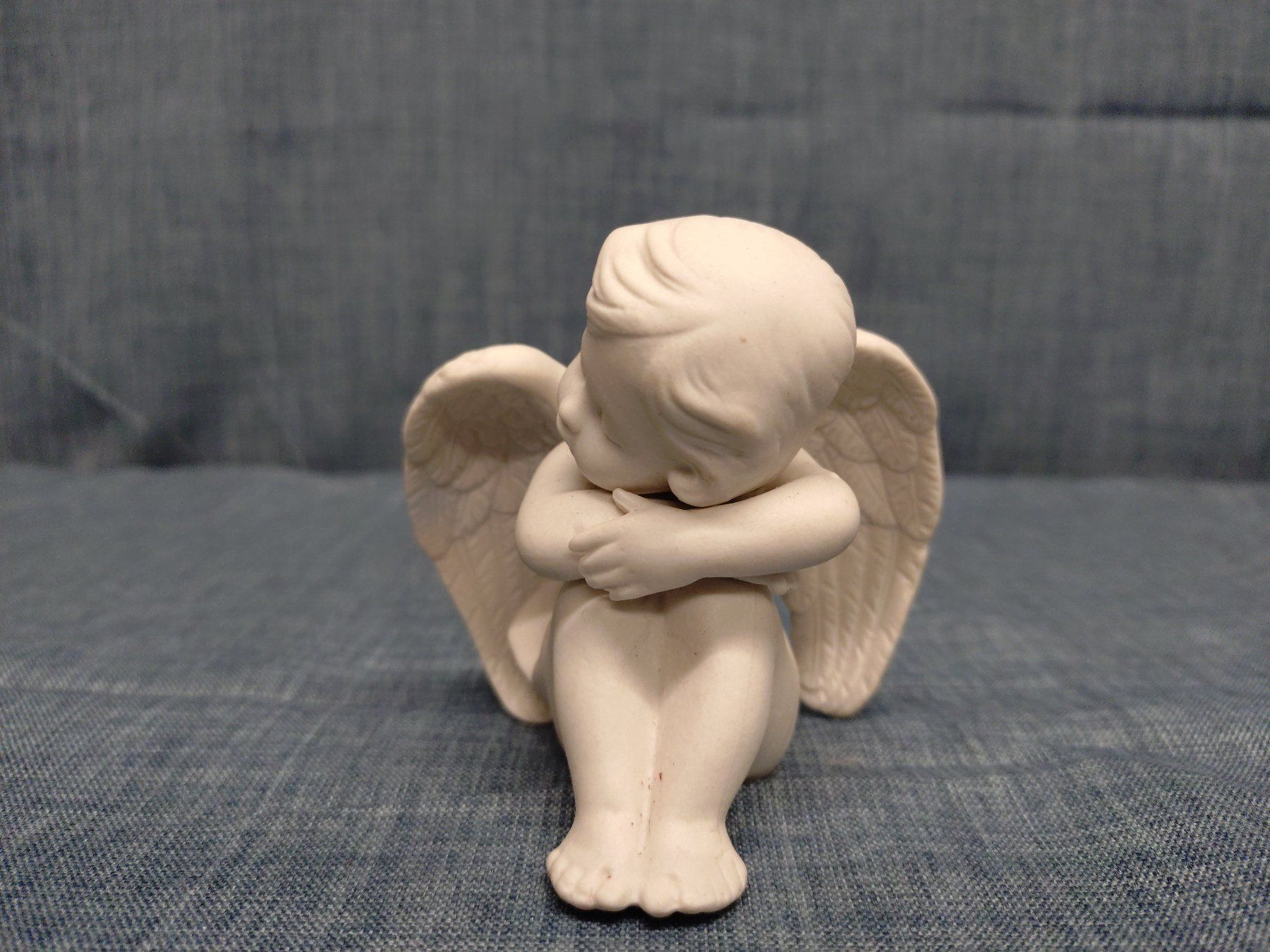 Statuette: Engel-Figur aus Keramik – Usato da Diessbach b. Büren venduto da Crocharry 1