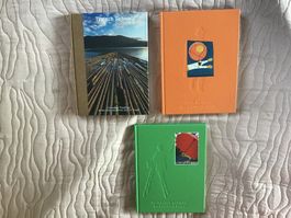3 alte Schweizer Bücher: Typisch Schweiz, Graubünden...