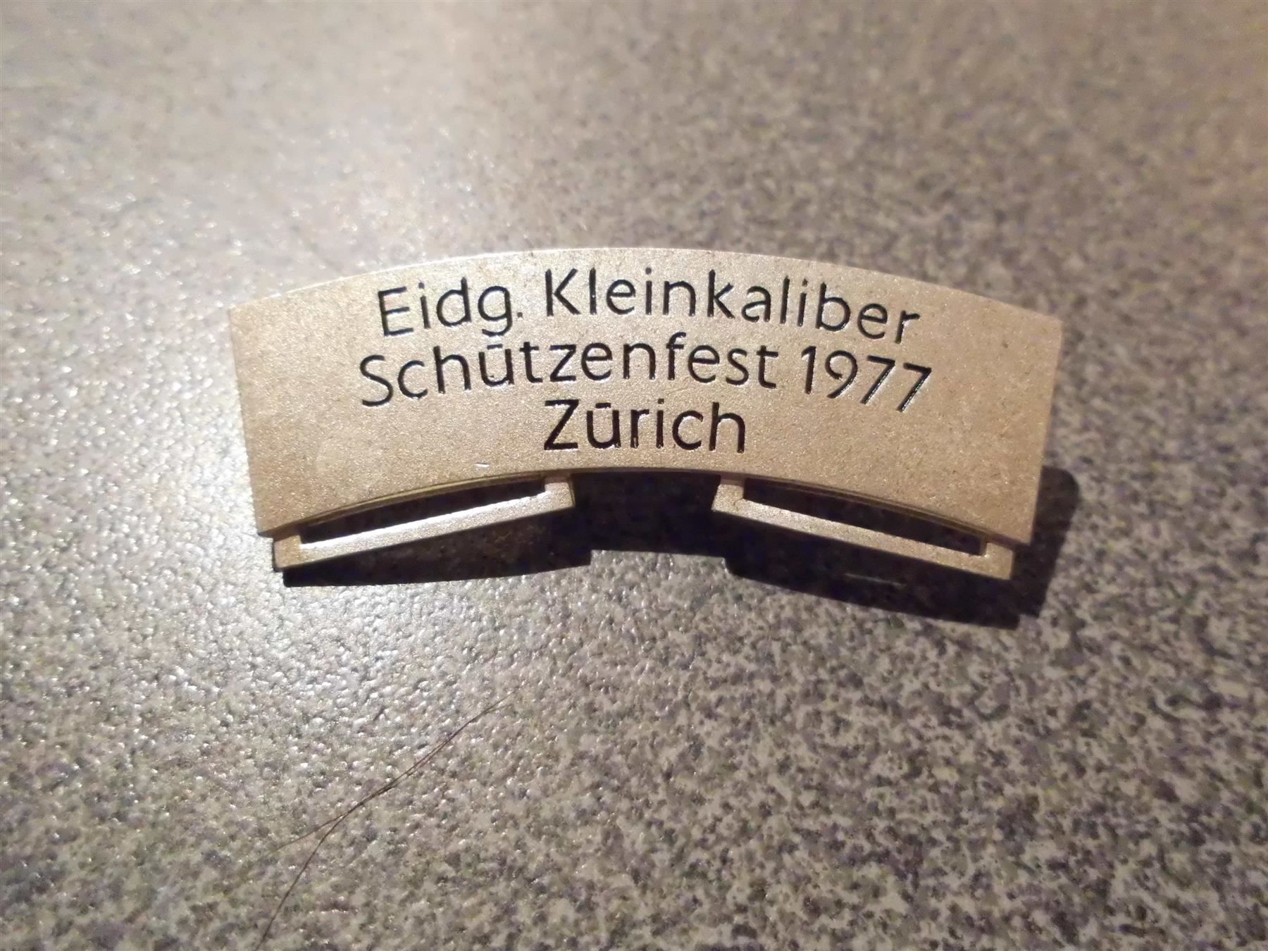 Broschen & Nadeln: Brosche Eidg. Kleinkaliber Schützenfest – Gebraucht aus Zürich von abraxas1291