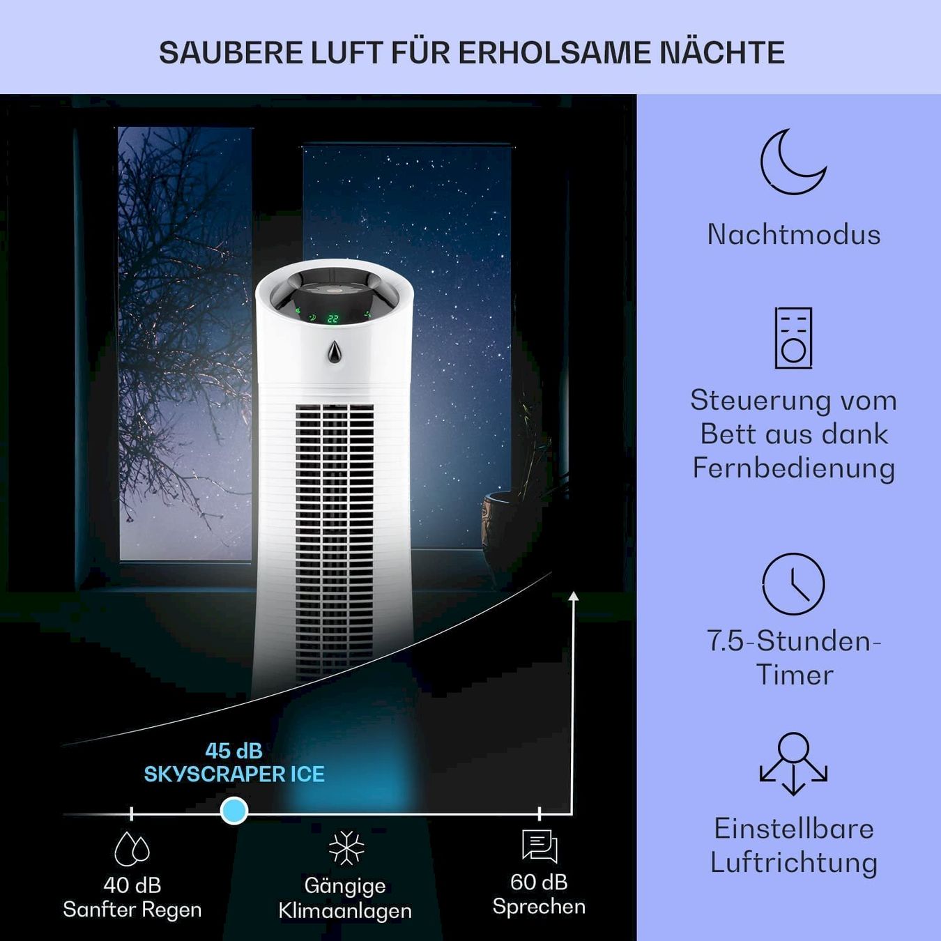 Purificatori d'aria: Klarstein Skyscraper Ice 4in1 white – Nuovo e nell'imballaggio originale da Bottighofen venduto da zaap 3