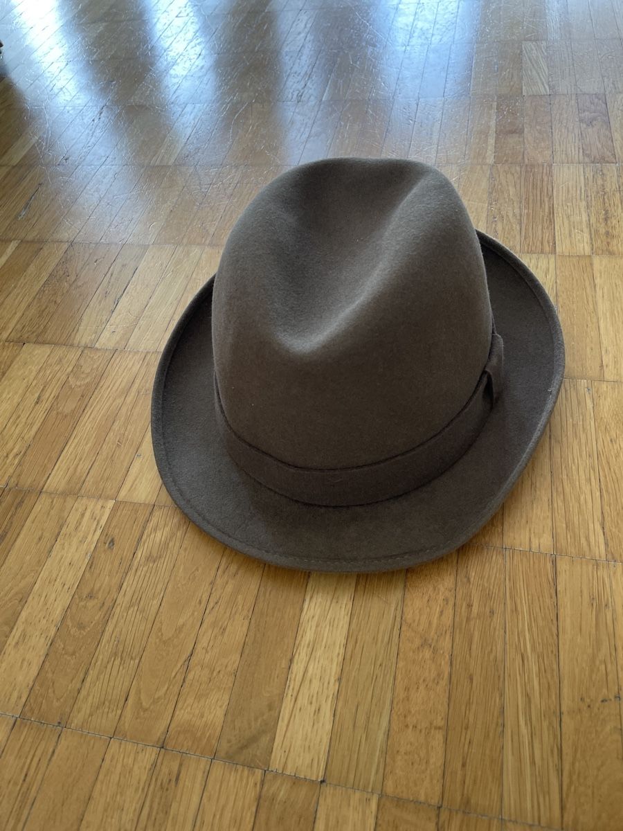 Hüte, Mützen & Caps: Vintage Fedora Hat Flechet Paris Brown – Gebraucht aus Neuchatel von shi_9fzw 1