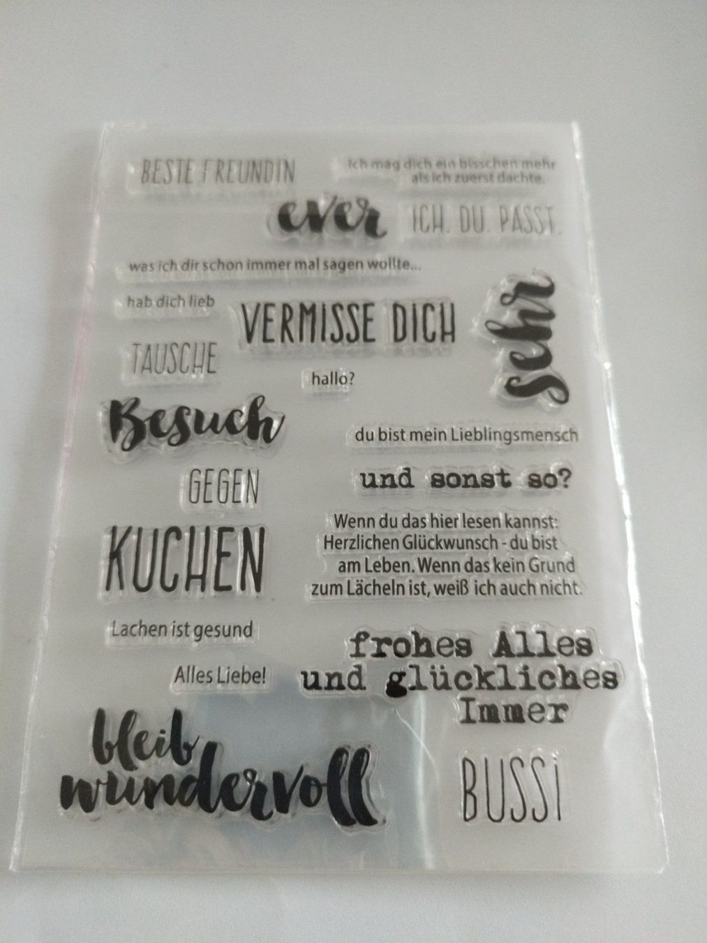 Timbri: Silikonstempel / Motivstempel (2) – Nuovo e nell'imballaggio originale da Würenlingen venduto da pjs-at-tutti 4