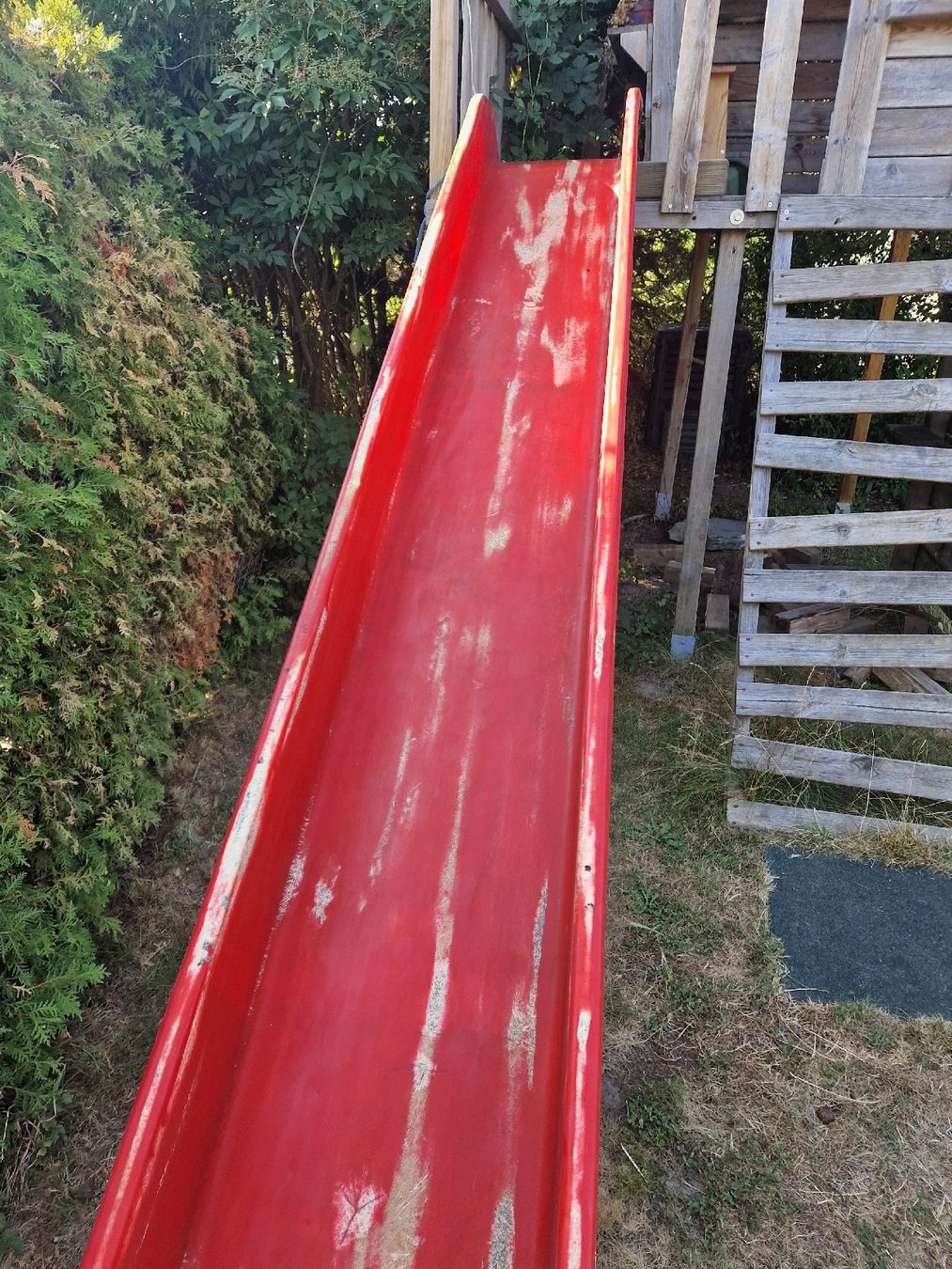 Rutschbahn: Rutsche rot, GFK gebraucht ca. 3.65m – Gebraucht aus Uettligen von speek 3