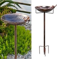 Vogelbad/Vogelfutterschale aus Metall für den Außenbereich