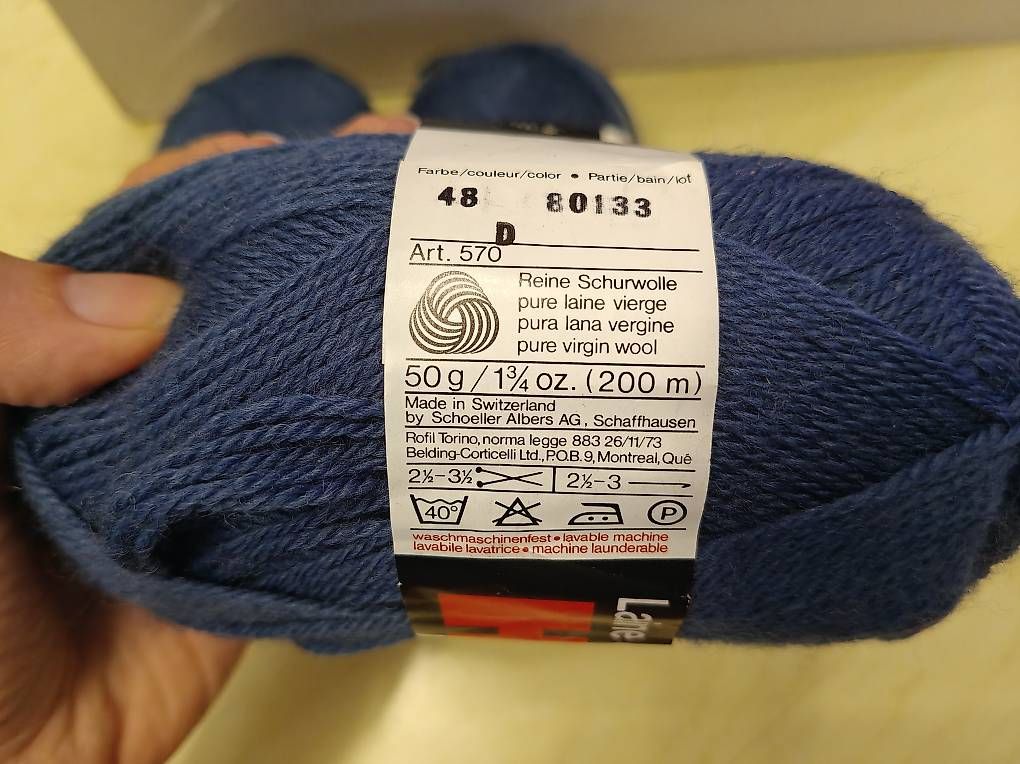 Lana: Schaffhauser Strickwolle blau – Usato da Schiers venduto da ver_ddm2 1
