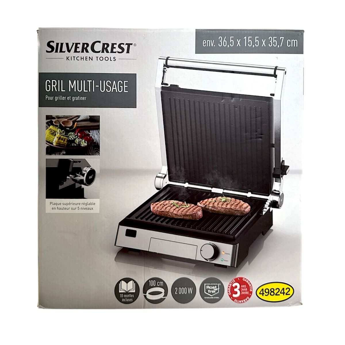 SilverCrest Griglie: Silvercrest multi-use grill USED ONCE in original box – Nuovo (secondo la descrizione) da Bogis-Bossey venduto da aye_jy77