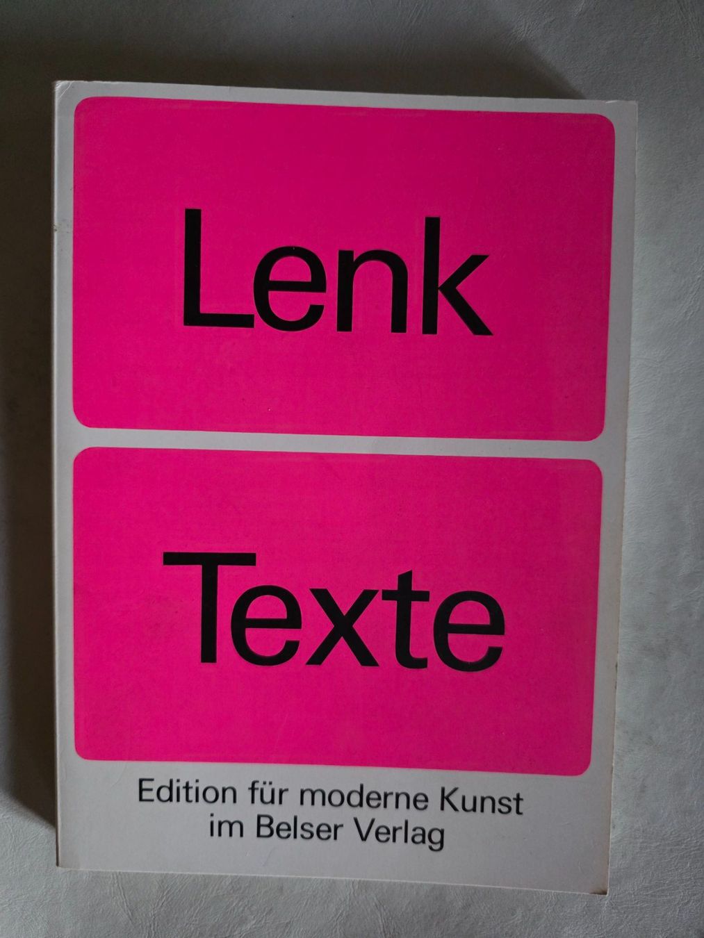 Libri: Thomas Lenk- Texte - Edition über moderne Kunst - – Usato da Walterswil BE venduto da Lonitti