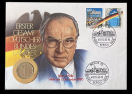 Münzbrief Helmut Kohl 