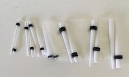 DEHNSTÄBE 1-7MM WEISS & FARBIG PLUG 6MM ULTRASCHALLGEREINIGT