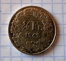 Silber 50 Rappen 1942