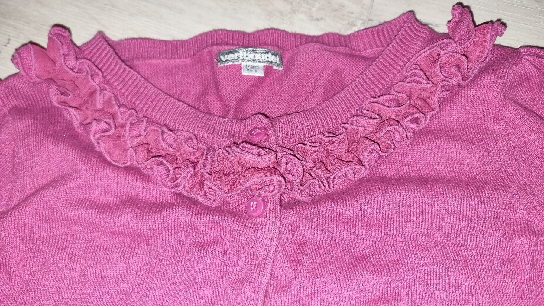 Jacken & Mäntel: vertbaudet Strickjäckli Bolero gr 128 – Gebraucht aus Wigoltingen von Zuckerfee84 1