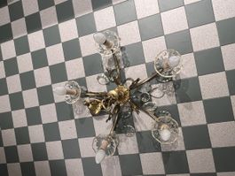 Wunderschöner 5-Armiger Kristall-Glas Kronleuchter, intakt!