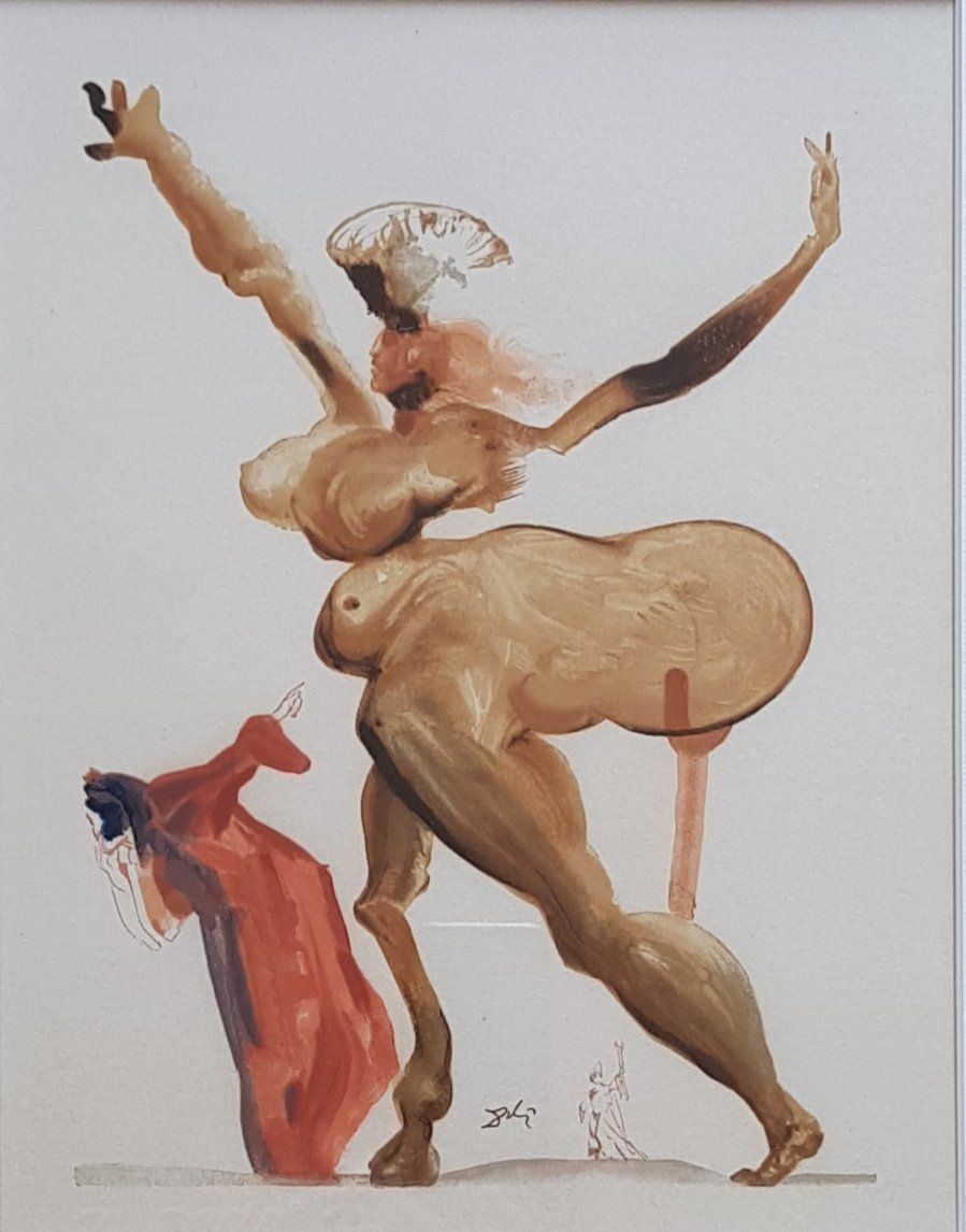Xilografie: Salvador Dali - Farbholzstich – Usato da Horw venduto da Kunstreich7