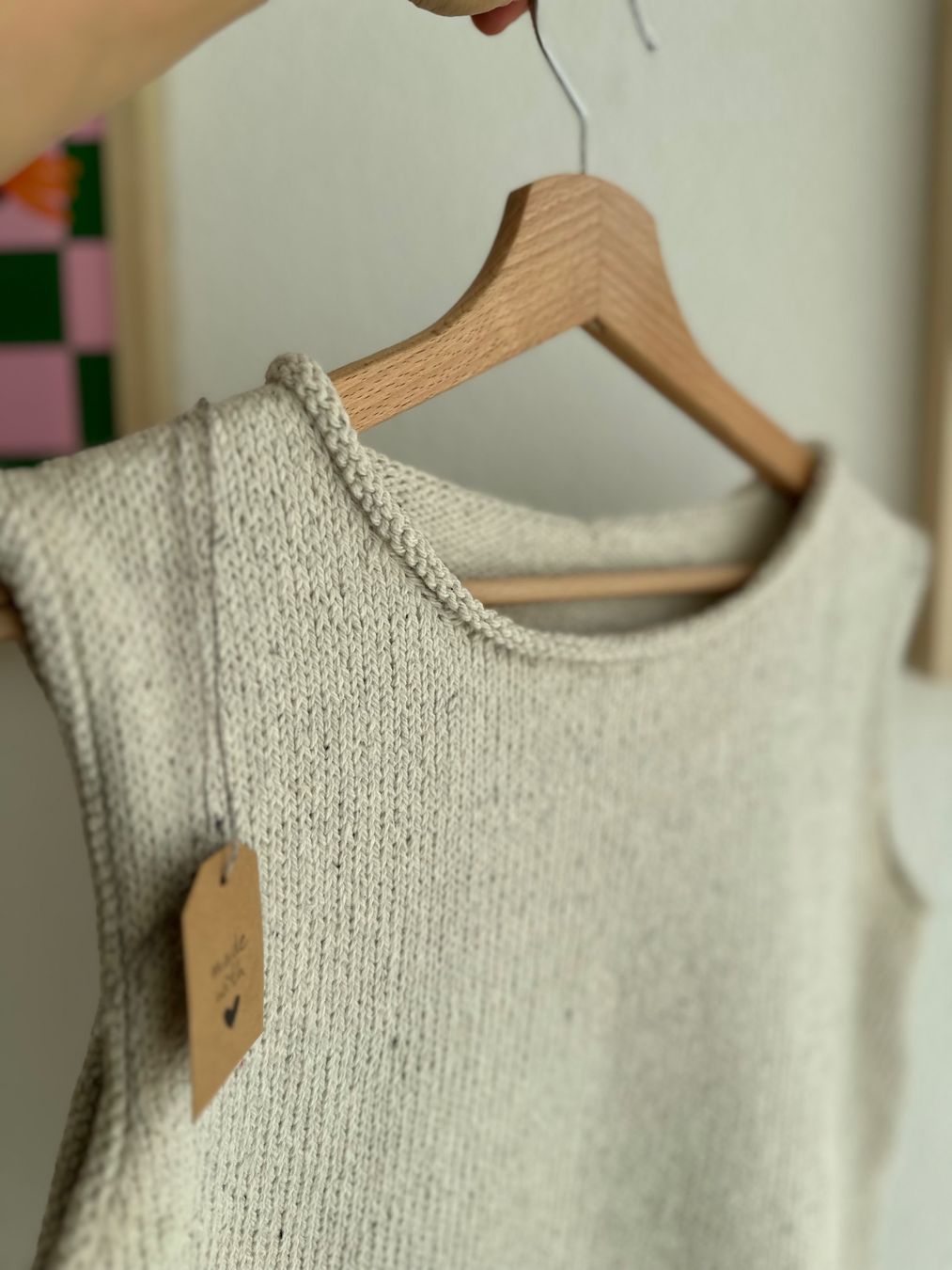 Top: Handgestrickter Pullunder oder Top – Nuovo (secondo la descrizione) da Ormalingen venduto da nude.knits 1