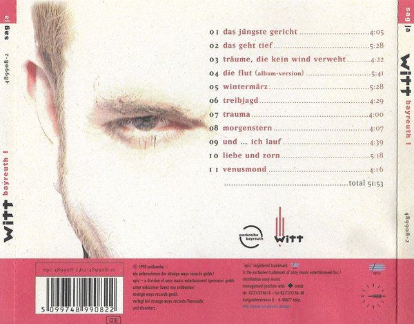 CDs: Witt – Bayreuth Eins - Vergriffen - c – Gebraucht aus Brittnau von Zibu 1