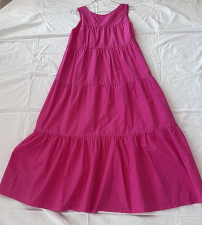Abito lungo fucsia in cotone – taglia S