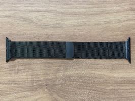 Apple Watch Milanaise Armband Edelstahl schwarz (ab 44mm)