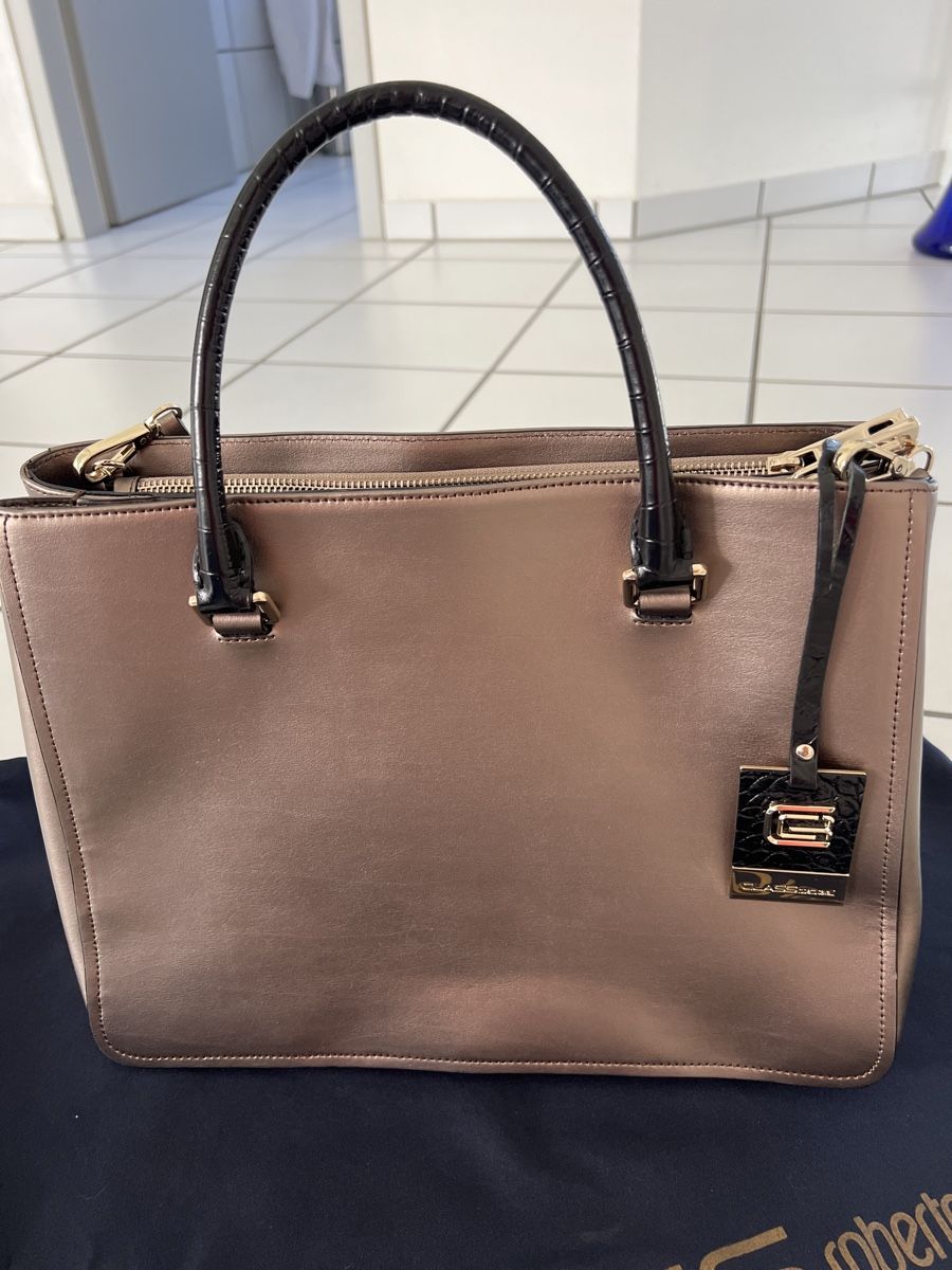 Roberto Cavalli Borse da donna: Roberto Cavalli Tasche Class Damenhandtasche beige – Nuovo (secondo la descrizione) da Oberuzwil venduto da DanaB01 3