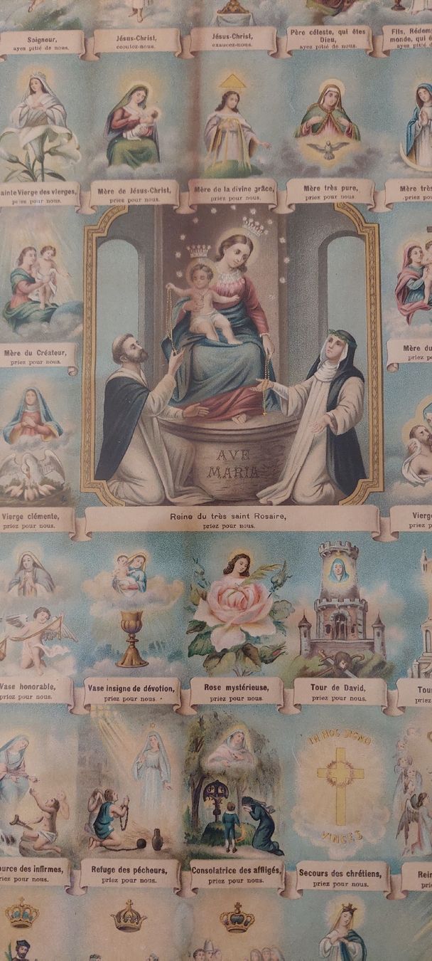 Foto & Immagini: Antikes Marienbild im altem Holzrahmen, – Usato da Ipsach venduto da jpbo 5