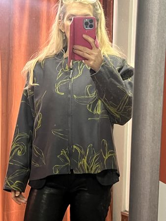 Lässige Jacke Gr.XL Schoenhölzer, grau ,Wolle ungefüttert