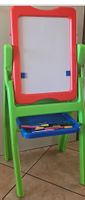 Tableau enfant double face avec accessoires, parfait état
